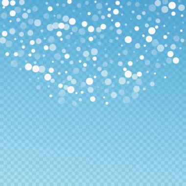 Beyaz noktalar Noel arkaplanı. İnce uçan sno