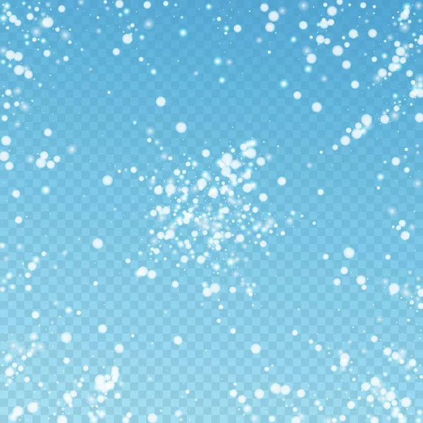 Mooie vallende sneeuw Kerst achtergrond. Subtl — Stockvector