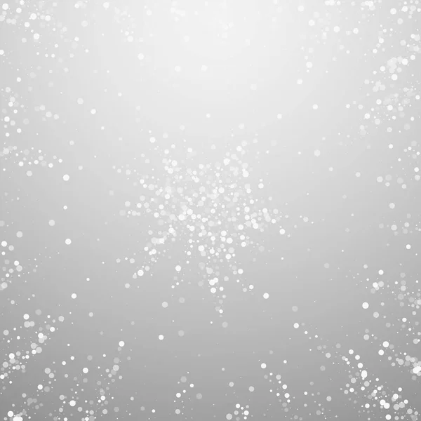 Slumpmässiga vita prickar jul bakgrund. En subtil fluga — Stock vektor