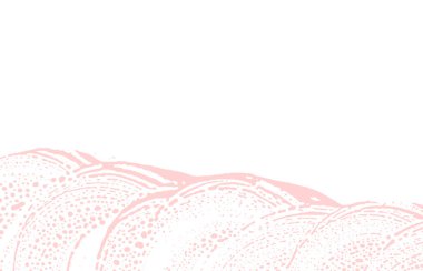 Grunge dokusu. Üzücü pembe iz. Süslü b