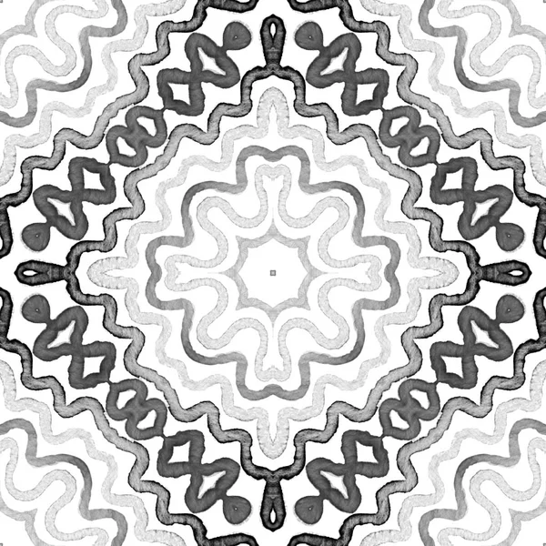 Acuarela geométrica en blanco y negro. Mar creativo —  Fotos de Stock