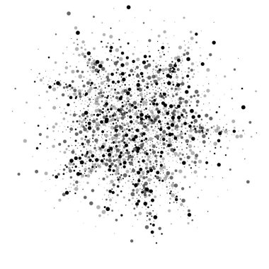 Dağınık yoğun balkon noktaları. Karanlık nokta dağılımı