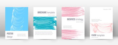 Kapak sayfası tasarımı şablonu. Minimalist broşür 