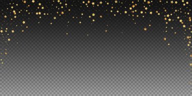 Altın yıldızlı, pırıl pırıl lüks konfeti. Scatt.