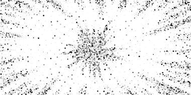 Dağınık yoğun balkon noktaları. Karanlık nokta dağılımı