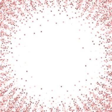 Pembe altın parıltılı lüks konfeti. Scatt.