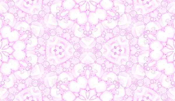 Pink seamless pattern. Amusing delicate soap bubbl — Stock Photo, Image