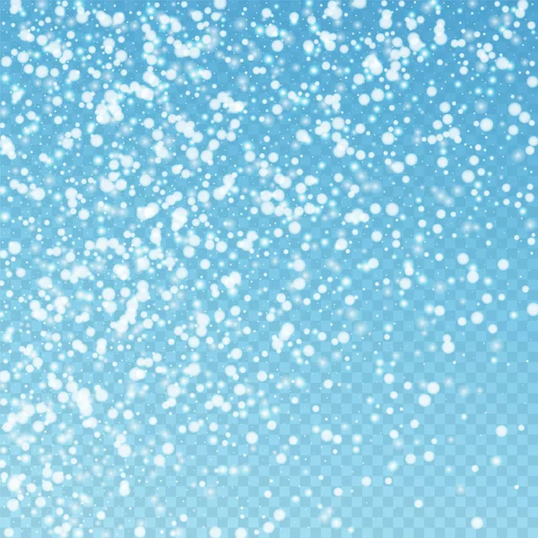 Hermosa caída de nieve fondo de Navidad. Sutil — Vector de stock
