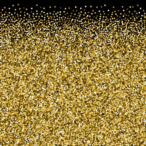 Ronde gouden glitter luxe sprankelende confetti. Wegwezen. — Stockvector