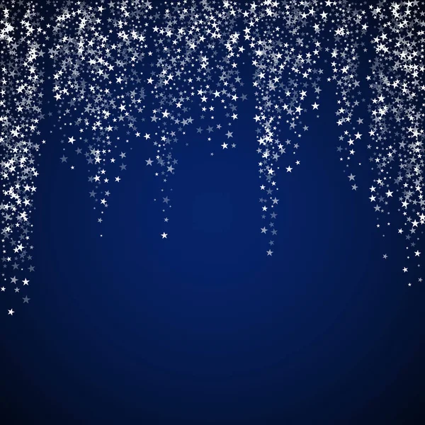 Increíble caída estrellas fondo de Navidad. Sutil — Archivo Imágenes Vectoriales
