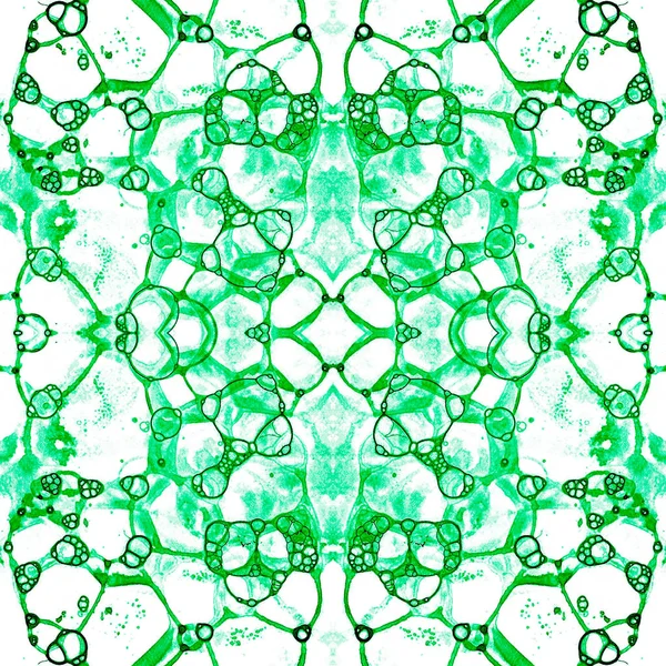 Зеленый бесшовный рисунок. Удивительный нежный мыльный пузырь — стоковое фото