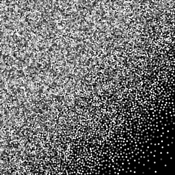 Confettis ronds argentés scintillants de luxe. Sc. — Image vectorielle