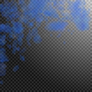 Koyu mavi çiçek yaprakları dökülüyor. Değerli rom