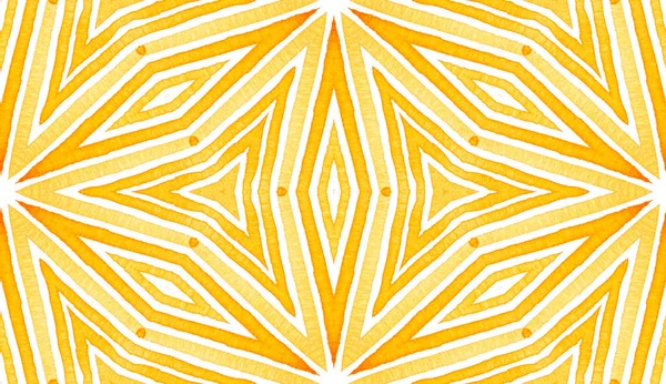 Pomarańczowy geometryczny akwarela. Delikatny bezszwowy Pat — Zdjęcie stockowe