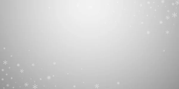 Esparso brilhante neve fundo de Natal. Subtil f — Vetor de Stock