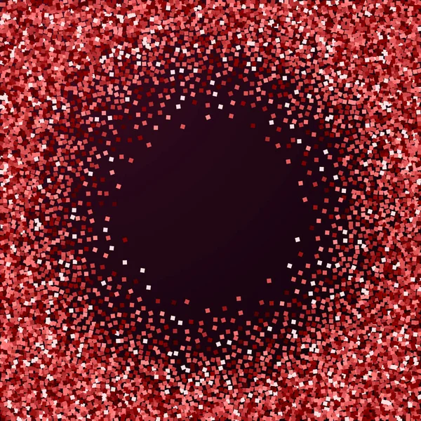 Confettis étincelants luxe or rouge paillettes. Scatte — Image vectorielle