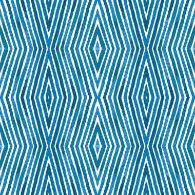 Mavi Geometrik Suluboya. Meraklı Kusursuz Düzen