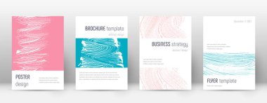 Kapak sayfası tasarımı şablonu. Minimalist broşür 