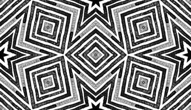 Siyah ve beyaz Geometrik Suluboya. Düzgün. 