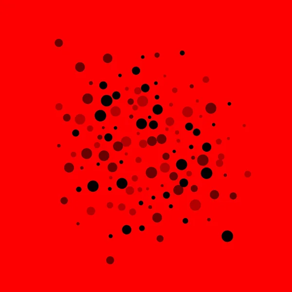 Rozrzucone przypadkowe czarne kropki. Ciemne punkty dispersio — Wektor stockowy