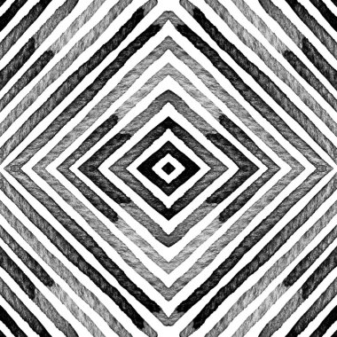 Siyah ve beyaz Geometrik Suluboya. Düzgün. 