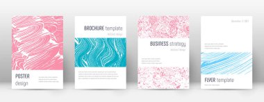 Kapak sayfası tasarımı şablonu. Minimalist broşür 