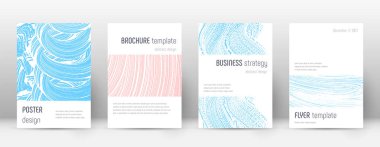 Kapak sayfası tasarımı şablonu. Minimalist broşür 