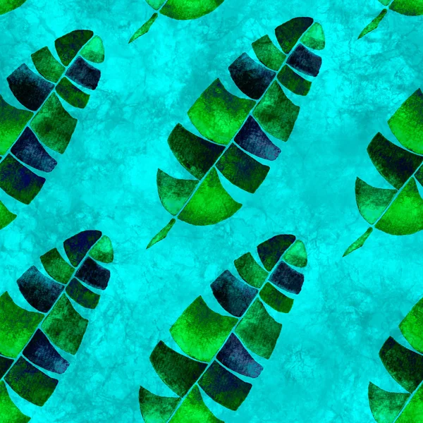 Tropische naadloze patroon. Aquarel kinderlijke pa — Stockfoto