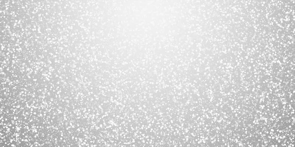 Random white dots Christmas background. Subtle fly — Stock Vector