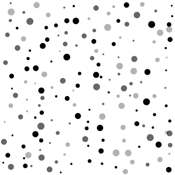 Des points noirs éparpillés au hasard. Dispersion des points sombres — Image vectorielle