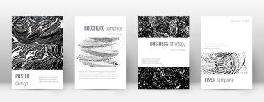 Kapak sayfası tasarımı şablonu. Minimalist broşür 