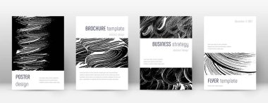 Kapak sayfası tasarımı şablonu. Minimalist broşür 