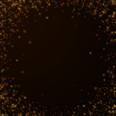 Güzel, yıldızlı, karlı Noel örtüsü. Noel