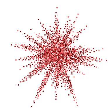 Kırmızı altın parıltılı lüks konfeti. Scatte