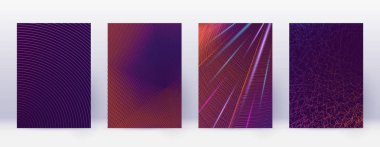 Sanat kartı. Soyut çizgiler modern broşür 