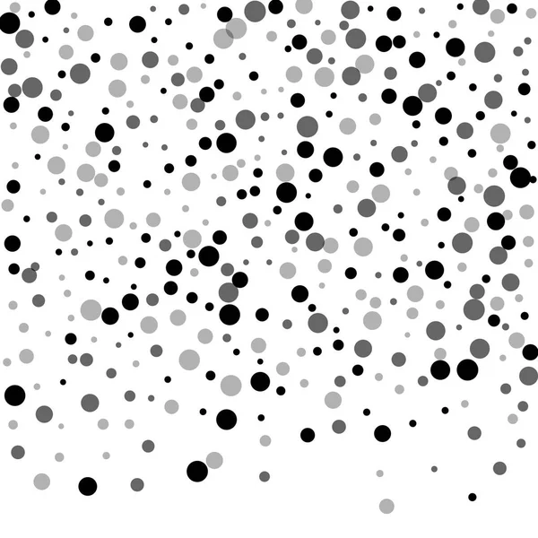 Des points noirs éparpillés au hasard. Dispersion des points sombres — Image vectorielle