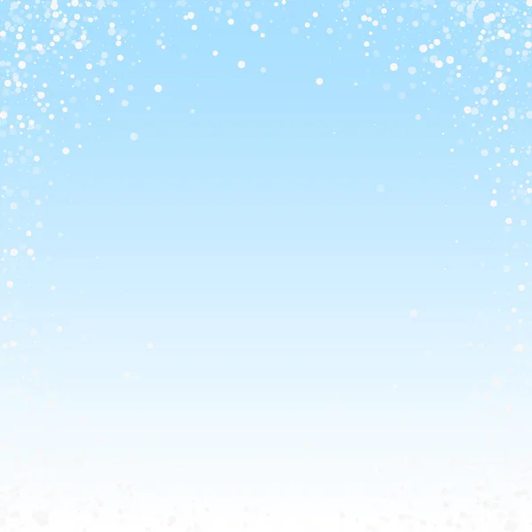 Випадкові білі крапки різдвяний фон. Тонка муха — стоковий вектор