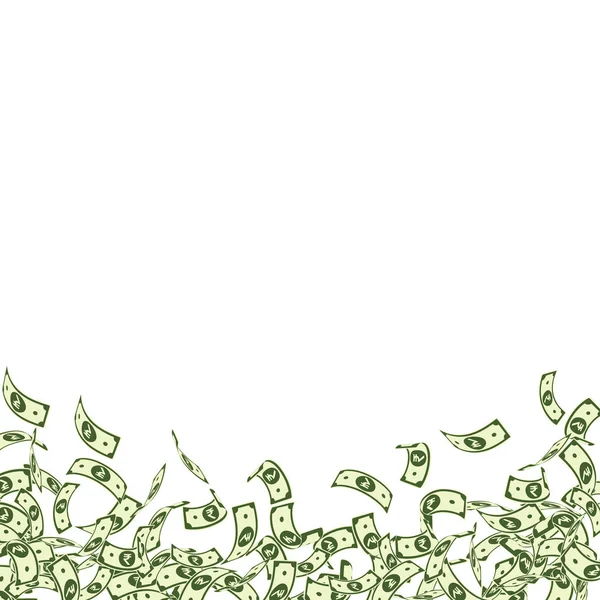 Hindistan rupisi düşüyor. Küçük INR faturaları — Stok Vektör