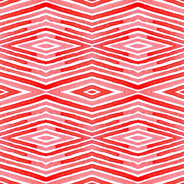Rosa röd Geometrisk Akvarell. Delikat sömlös P — Stockfoto