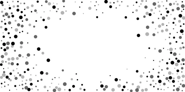 Des points noirs éparpillés au hasard. Dispersion des points sombres — Image vectorielle