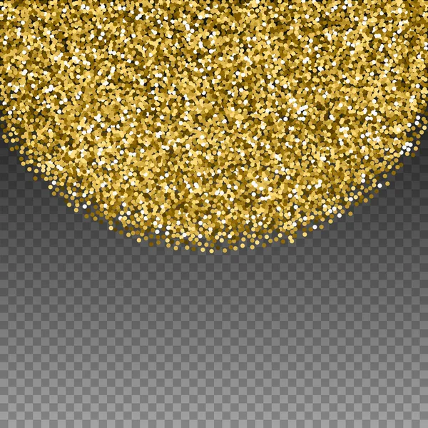 금빛 찬란 한 둥근 장식에 빛나는 콘 페티. Scat — 스톡 벡터