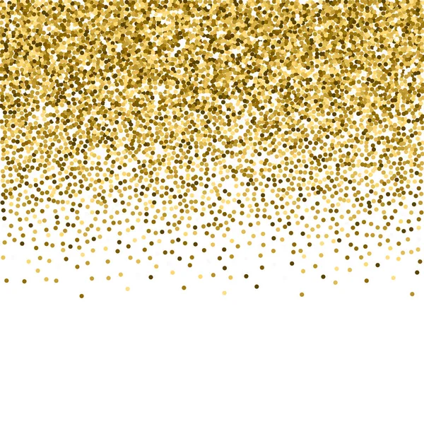 Ronda de brillo de oro confeti espumoso de lujo. Scat. — Vector de stock