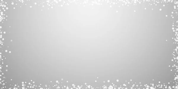 Beautiful falling snow Christmas background. Subtl — Stock Vector