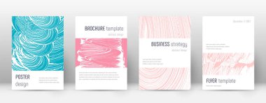 Kapak sayfası tasarımı şablonu. Minimalist broşür 