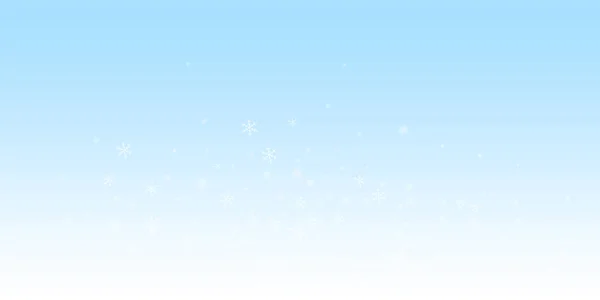 Sparse glowing snow Christmas background. Subtle f — Stock Vector