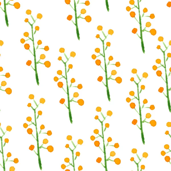 Mignon motif floral aquarelle sans couture. Coloré — Photo