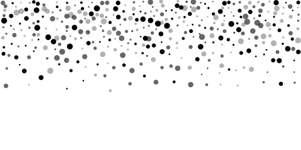Esparcidos puntos negros al azar. Dispersión de puntos oscuros — Vector de stock