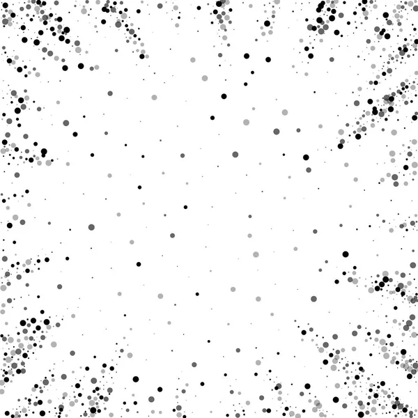 Des points denses éparpillés. dispersion des points sombres — Image vectorielle