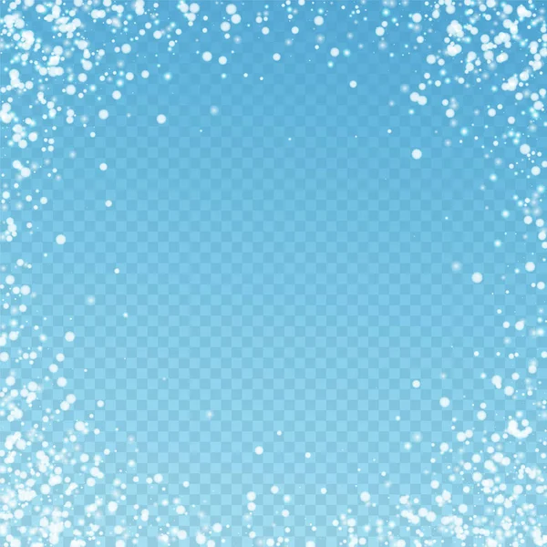 Increíble caída de nieve fondo de Navidad. Sutil — Vector de stock