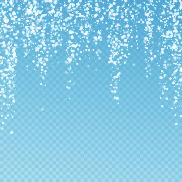 Increíble caída de nieve fondo de Navidad. Sutil — Vector de stock